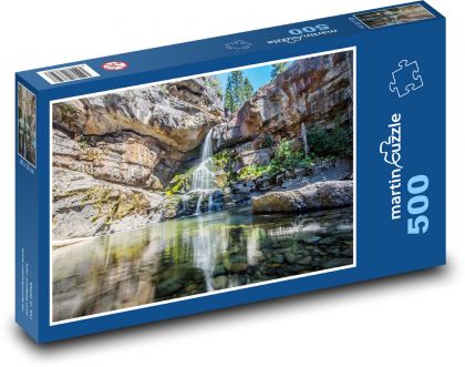 Wodospady - rzeka - Puzzle 500 elementów, rozmiar 46x30 cm