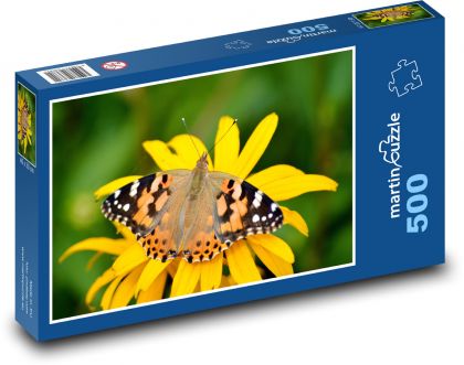 Schmetterling auf einer Blume - Puzzle - 500 Teile
