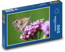 Butterfly on a flower Puzzle of 500 pieces - 46 x 30 cm 
