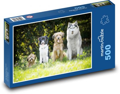 Psy - Puzzle 500 elementów, rozmiar 46x30 cm