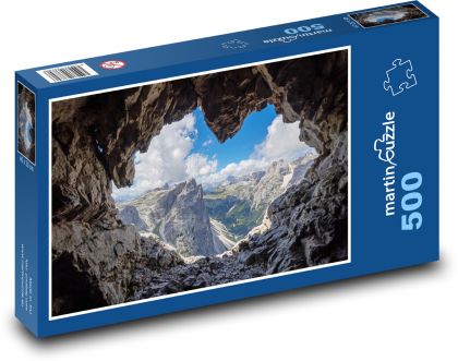 Dolomity - jaskinie - Puzzle 500 elementów, rozmiar 46x30 cm