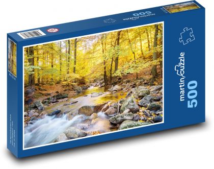 Herbstbäume im Wald - Puzzle - 500 Teile