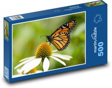 Motýl na květině Puzzle 500 - 46x30 cm