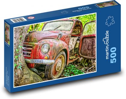 Crashed car - Puzzle of 500 pieces, size 46x30 cm 