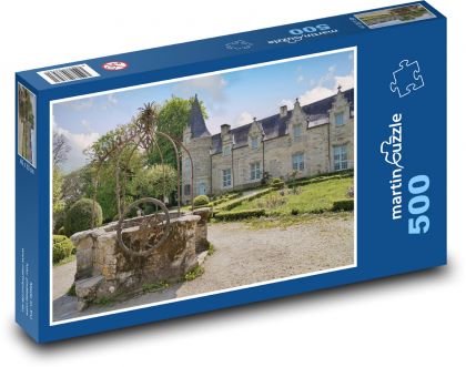 Well - castle - Puzzle of 500 pieces, size 46x30 cm 