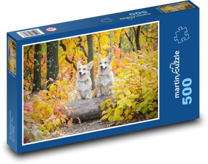 Psi - corgi - Puzzle 500 dielikov, rozmer 46x30 cm 