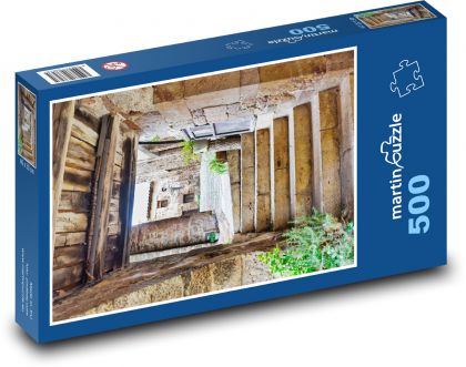 Cobblestone Street - Puzzle 500 elementów, rozmiar 46x30 cm