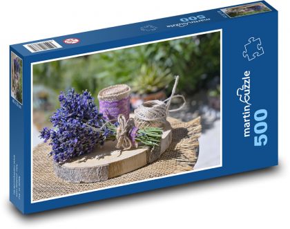 Dried lavender - Puzzle of 500 pieces, size 46x30 cm 