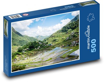 Philippines - Rice field - Puzzle of 500 pieces, size 46x30 cm 