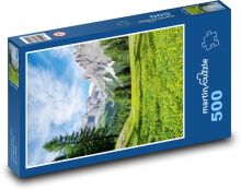 Die Alpen - Blumenwiese Puzzle 500 Teile - 46 x 30 cm