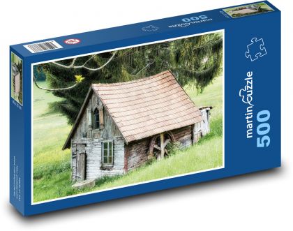 Old cottage - Puzzle of 500 pieces, size 46x30 cm 