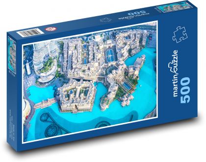 Atrakcje turystyczne Dubaju - Puzzle 500 elementów, rozmiar 46x30 cm