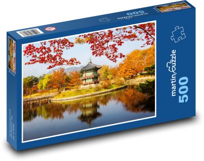Korea - starověká stavba - puzzle 500 dílků