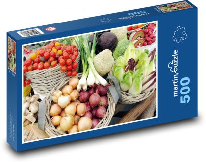 Warzywa - Puzzle 500 elementów, rozmiar 46x30 cm