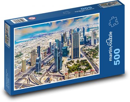 Skyscrapers - Dubai - Puzzle of 500 pieces, size 46x30 cm 