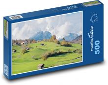 Góry - Szwajcaria Puzzle 500 elementów - 46x30 cm