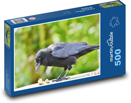 Vrana - vták - Puzzle 500 dielikov, rozmer 46x30 cm 