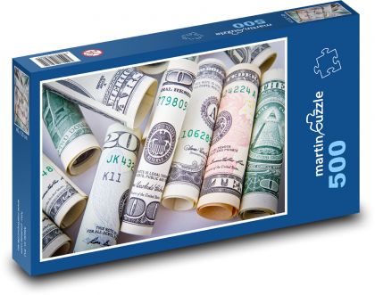 Dollars - Money - Puzzle of 500 pieces, size 46x30 cm 