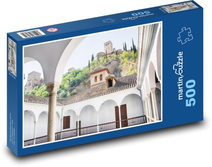 Alhambra - Granada, Španielsko - Puzzle 500 dielikov, rozmer 46x30 cm 