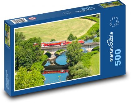 Vlak - most - Puzzle 500 dielikov, rozmer 46x30 cm 