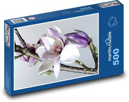 Magnolia flower - Puzzle of 500 pieces, size 46x30 cm 