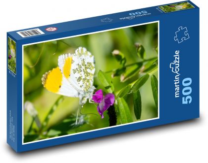 Żółty motyl - Puzzle 500 elementów, rozmiar 46x30 cm