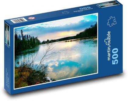Lake - Forest - Puzzle of 500 pieces, size 46x30 cm 