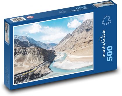 Lake - India - Puzzle of 500 pieces, size 46x30 cm 