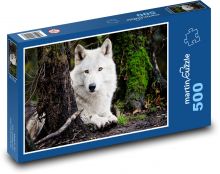 Weißer Wolf Puzzle 500 Teile - 46 x 30 cm