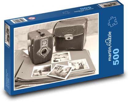Starý fotoaparát - Puzzle 500 dielikov, rozmer 46x30 cm 