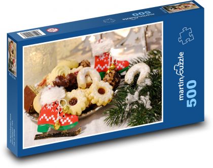 Vianočné sušienky - Puzzle 500 dielikov, rozmer 46x30 cm 
