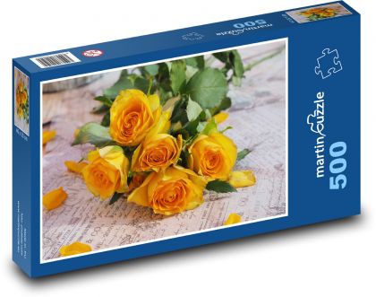 Bouquet of roses - Puzzle of 500 pieces, size 46x30 cm 