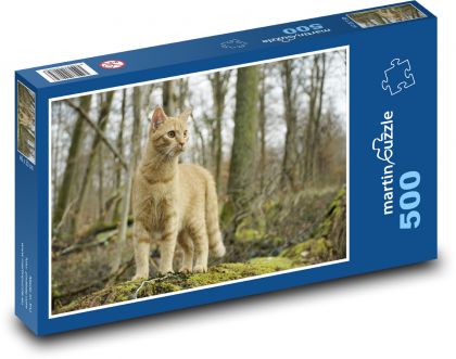 Cat top - Puzzle of 500 pieces, size 46x30 cm 