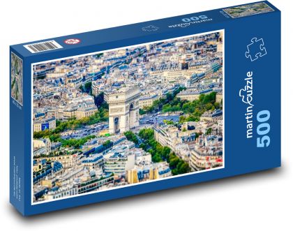 Paryż - Francja - Puzzle 500 elementów, rozmiar 46x30 cm