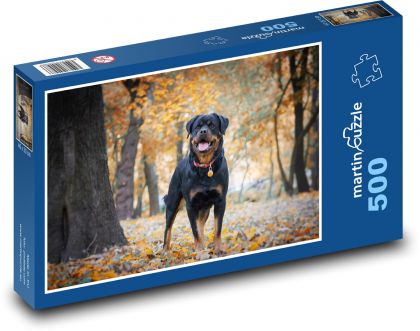 Rottweiler - dog - Puzzle of 500 pieces, size 46x30 cm 