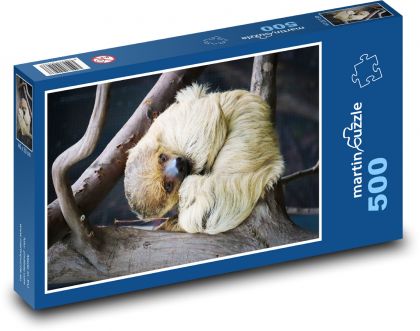 Sloth at the Zoo - Puzzle of 500 pieces, size 46x30 cm 