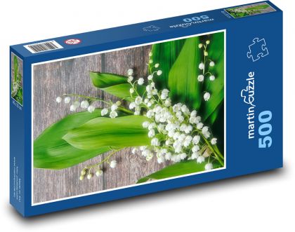 Lily of the valley - flowers - Puzzle of 500 pieces, size 46x30 cm 