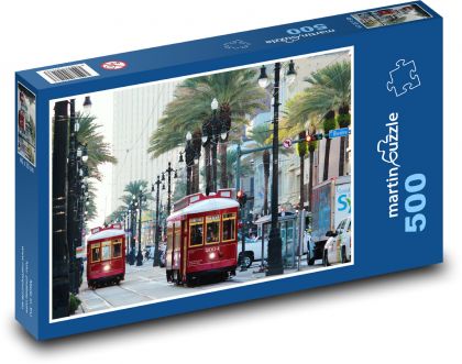 Nowy Orlean - tramwaj - Puzzle 500 elementów, rozmiar 46x30 cm
