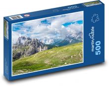 Dolomity - hory, skály Puzzle 500 dílků - 46 x 30 cm