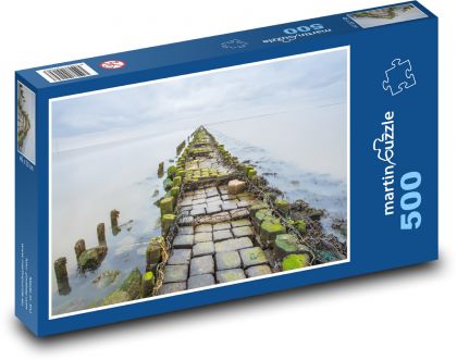 Kamenná cesta vo vode - Puzzle 500 dielikov, rozmer 46x30 cm 
