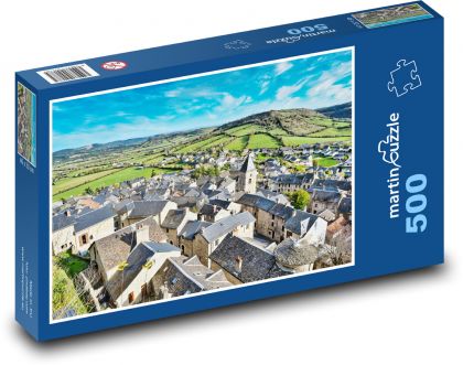 Domy - vesnice - Puzzle 500 dílků, rozměr 46x30 cm