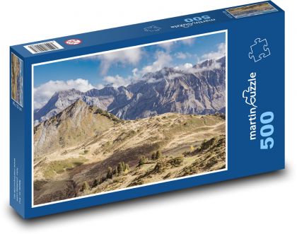 Góry - przyroda - Puzzle 500 elementów, rozmiar 46x30 cm