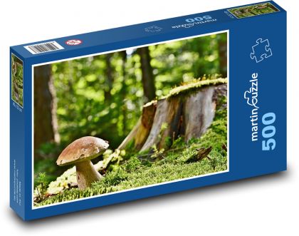 Mushroom in the forest - Puzzle of 500 pieces, size 46x30 cm 