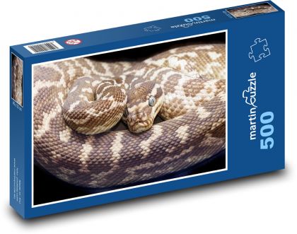 Python - snake - Puzzle of 500 pieces, size 46x30 cm 