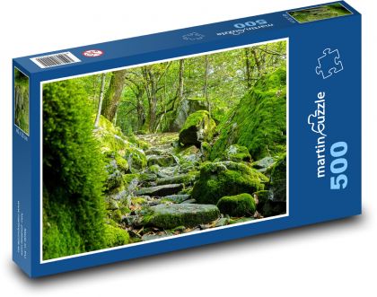 Ticino Trail - Val Bavona, Švajčiarsko - Puzzle 500 dielikov, rozmer 46x30 cm 