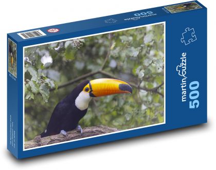 Tukan - vták - Puzzle 500 dielikov, rozmer 46x30 cm 