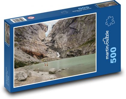 Gletschersee in den Bergen - Puzzle - 500 Teile