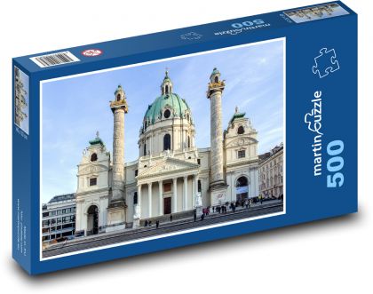 Church of St. Charles Borromeo - Vienna - Puzzle of 500 pieces, size 46x30 cm 