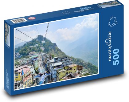 Gangtok - India - Puzzle of 500 pieces, size 46x30 cm 