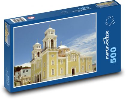 Church - Greece - Puzzle of 500 pieces, size 46x30 cm 